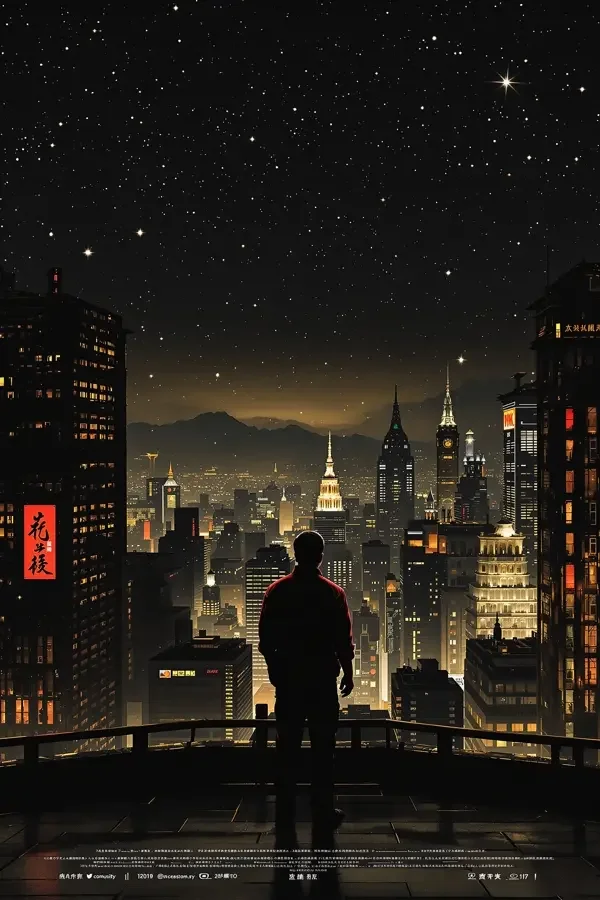 城市夜空 电影海报